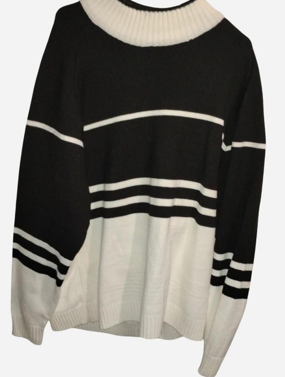 Vintage PJ Mark Men's Colorblock Striped Knit SweaterPullover (Size L) NWT